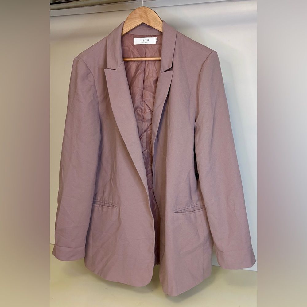 NWOT Astr ASTR The Label Oversized Blazer Dusty Pink Blazer XL